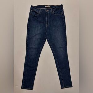 Women’s Levi’s 721 Jeans High Rise Skinny Size 33x30 Blue Denim Stretch